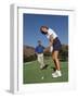 Couple on the Golf Cource-Chris Trotman-Framed Photographic Print