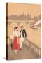 Couple on the Seine, Graphics-null-Stretched Canvas