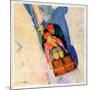 "Couple on Toboggan,"January 1, 1929-McClelland Barclay-Mounted Giclee Print