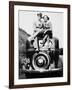 Couple Proudly Sits on their New Car, Ca. 1935-null-Framed Photographic Print