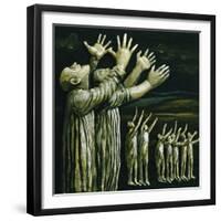 Couple Reaching Up, 1981-Evelyn Williams-Framed Giclee Print