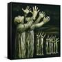 Couple Reaching Up, 1981-Evelyn Williams-Framed Stretched Canvas