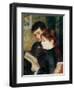 Couple Reading-Pierre-Auguste Renoir-Framed Giclee Print