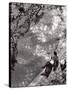 Couple Relaxing on Bank of Seine Near Notre Dame Cathedral During Lunch Hour-Alfred Eisenstaedt-Stretched Canvas