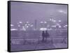 Couple Relaxing on Promenade, Hong Kong, China-John Coletti-Framed Stretched Canvas