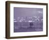 Couple Relaxing on Promenade, Hong Kong, China-John Coletti-Framed Photographic Print