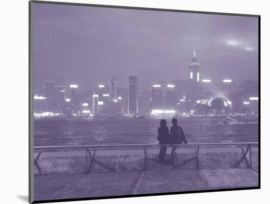 Couple Relaxing on Promenade, Hong Kong, China-John Coletti-Mounted Photographic Print