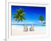 Couple Relaxing on the Beach.-Rawpixel-Framed Photographic Print