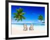 Couple Relaxing on the Beach.-Rawpixel-Framed Photographic Print