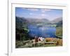 Couple Resting on Bench, Viewing the Lake at Grasmere, Lake District, Cumbria, England, UK-Nigel Francis-Framed Photographic Print