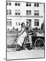 Couple Riding Tandem Bike-null-Mounted Photo