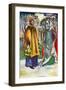 Couple 's costume in reign of Edward I (1272-1307)-Dion Clayton Calthrop-Framed Giclee Print