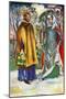 Couple 's costume in reign of Edward I (1272-1307)-Dion Clayton Calthrop-Mounted Giclee Print