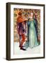 Couple 's costume in reign of Edward II-Dion Clayton Calthrop-Framed Giclee Print