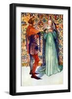 Couple 's costume in reign of Edward II-Dion Clayton Calthrop-Framed Giclee Print