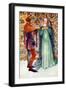 Couple 's costume in reign of Edward II-Dion Clayton Calthrop-Framed Giclee Print