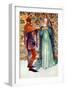 Couple 's costume in reign of Edward II-Dion Clayton Calthrop-Framed Giclee Print