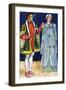 Couple 's costume in reign of Edward VI (1547-1553)-Dion Clayton Calthrop-Framed Giclee Print