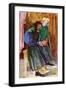 Couple 's costume in reign of Henry IV (1399 -1413)-Dion Clayton Calthrop-Framed Giclee Print