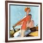 "Couple Sailing,"August 1, 1927-McClelland Barclay-Framed Giclee Print