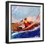 "Couple Sailing,"July 1, 1937-R.J. Cavaliere-Framed Giclee Print