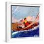 "Couple Sailing,"July 1, 1937-R.J. Cavaliere-Framed Giclee Print