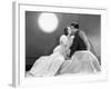 Couple Sitting Together in Love-null-Framed Photo