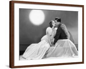 Couple Sitting Together in Love-null-Framed Photo