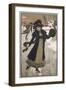 Couple Skating on a Frozen Stream-Ethel Parkinson-Framed Art Print