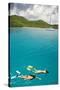 Couple Snorkeling in Hawksnest Bay at St. John Island-Macduff Everton-Stretched Canvas