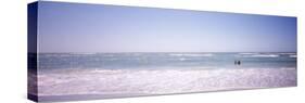 Couple Standing in Water on the Beach, Gulf of Mexico, Florida, USA-null-Stretched Canvas