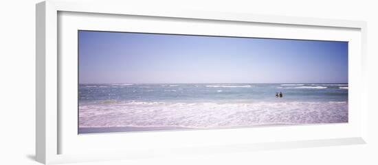 Couple Standing in Water on the Beach, Gulf of Mexico, Florida, USA-null-Framed Photographic Print