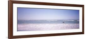 Couple Standing in Water on the Beach, Gulf of Mexico, Florida, USA-null-Framed Photographic Print