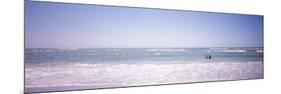 Couple Standing in Water on the Beach, Gulf of Mexico, Florida, USA-null-Mounted Photographic Print