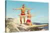 Couple Surfing-null-Stretched Canvas