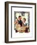 Couple Uncrating Turkey-Norman Rockwell-Framed Giclee Print