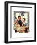 Couple Uncrating Turkey-Norman Rockwell-Framed Giclee Print