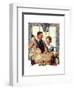 Couple Uncrating Turkey-Norman Rockwell-Framed Giclee Print