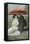 Couple under Giant Poison Mushroom-null-Framed Stretched Canvas