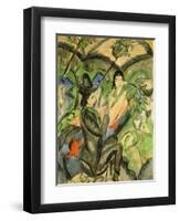 Couple under Japanese Umbrella, 1912-Ernst Ludwig Kirchner-Framed Giclee Print