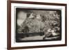 Couple viewing Mt Rushmore, South Dakota, USA-Theo Westenberger-Framed Art Print