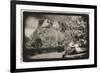 Couple viewing Mt Rushmore, South Dakota, USA-Theo Westenberger-Framed Art Print