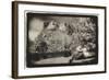 Couple viewing Mt Rushmore, South Dakota, USA-Theo Westenberger-Framed Art Print