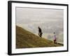 Couple Walking, British Camp, Hereford Beacon, Malvern Hills, Herefordshire, Midlands-David Hughes-Framed Photographic Print