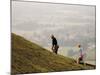 Couple Walking, British Camp, Hereford Beacon, Malvern Hills, Herefordshire, Midlands-David Hughes-Mounted Photographic Print