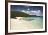 Couple Walking on a Beach on a Tropical Lagoon-Macduff Everton-Framed Photographic Print