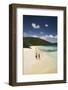 Couple Walking on a Sandy Beach-Macduff Everton-Framed Photographic Print