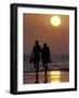 Couple Walking on Beach at Sunset, Sarasota, Florida, USA-Maresa Pryor-Framed Photographic Print