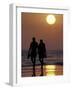 Couple Walking on Beach at Sunset, Sarasota, Florida, USA-Maresa Pryor-Framed Photographic Print