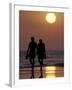 Couple Walking on Beach at Sunset, Sarasota, Florida, USA-Maresa Pryor-Framed Photographic Print